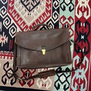 Vtg. Coach Morgan leather briefcase laptop bag